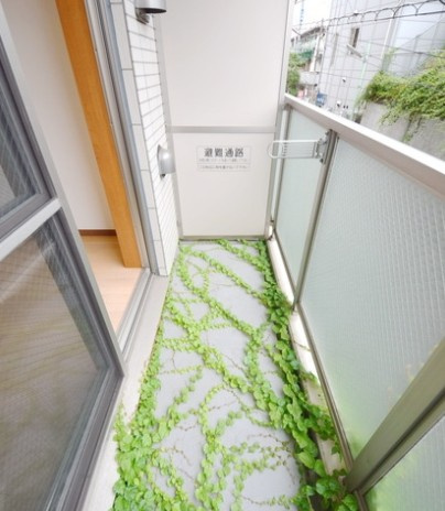 荒川区東日暮里３丁目の賃貸マンションのバルコニー|※別部屋参考写真