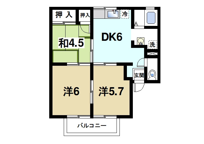 ジミニークリケットの間取り|使いやすい間取りです
