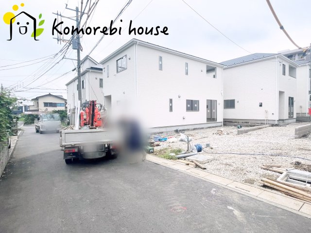 北本市二ツ家第1　新築一戸建て　クレイドルガーデン　02の前面道路含む現地写真|26.9.8