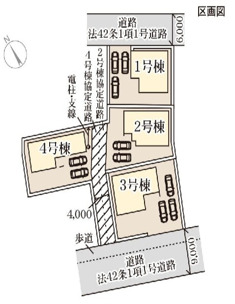 下野市烏ヶ森2丁目　新築戸建2の区画図