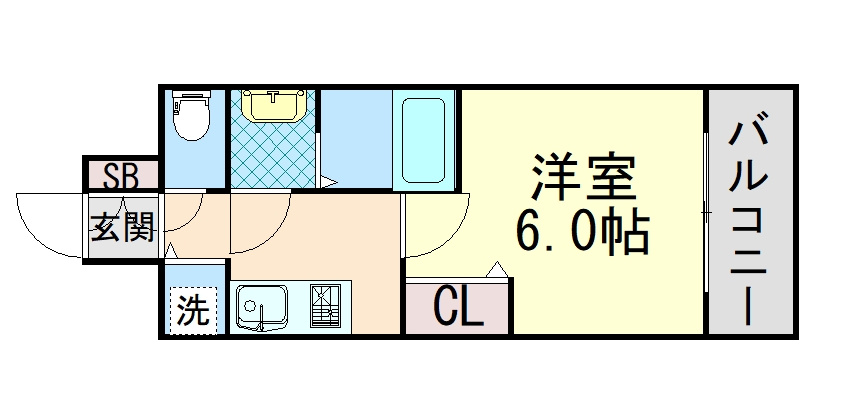 プレサンス三宮エレガンシアの間取り