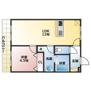 ハイツ禎紫園 Cの間取り