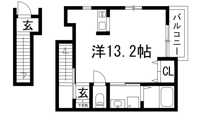 【間取り】 | ONLY ONE花屋敷2