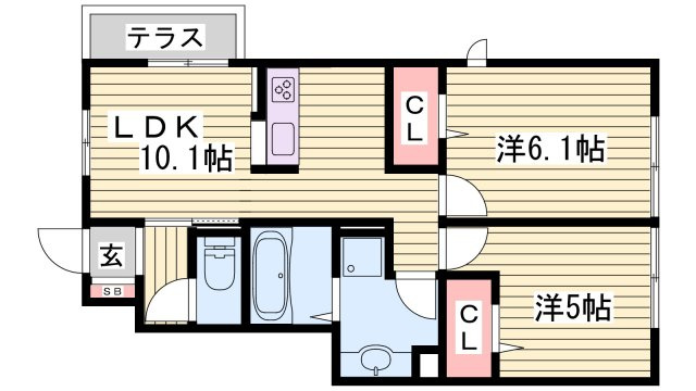 グランクレールの間取り