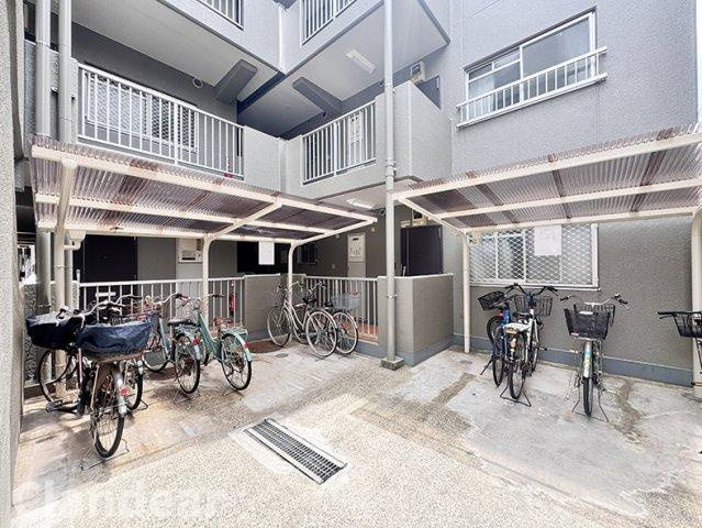エンゼルハイム金町の駐輪場|ドキドキの新生活も、安心してスタート。ぴったりの住まいを見つけませんか？クランディアが一緒に住まい選びをサポートします‼　まずは、お気軽にお問合せください　＃クランディア
