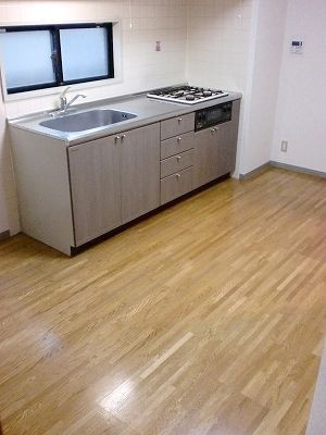 白山麻の実ハイツのキッチン