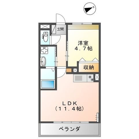 Ｌａ　Ｖｉｅ　ｅｎ　ｒｏｓｅ　ｈｉｌｌの間取り