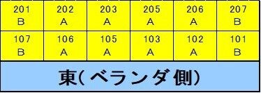 ハイツチェリー　E-038の区画図