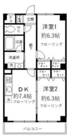 クレスト アンクの間取り