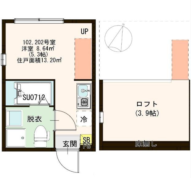 杉並区井草５丁目のアパートの間取り|

