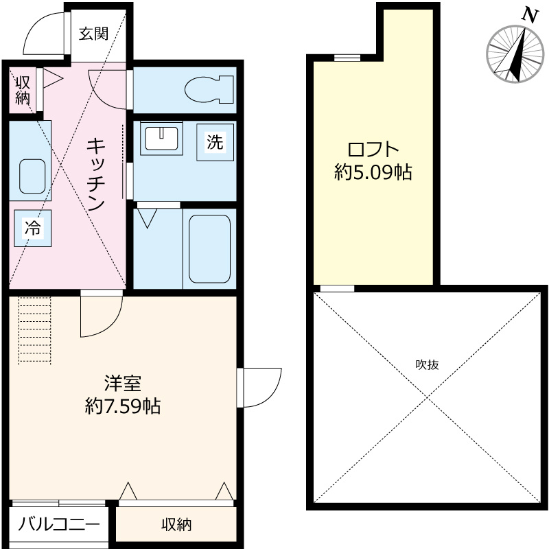 パームツリー金町の間取り