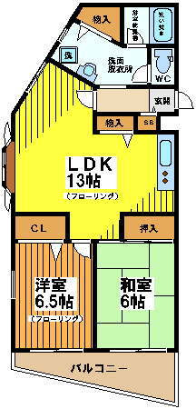 【間取り】 | ユリシーズ浜田山