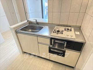 メディオ　クエストのキッチン|２口ガスコンロ・グリル付き