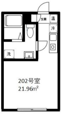 COCOFLAT王子の間取り