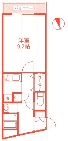 横浜市戸塚区矢部町の賃貸マンションの間取り|使いやすい間取りです♪
