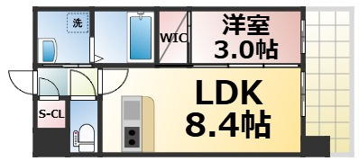 【間取り】 | Luxe布施北Ⅲ　仲介手数料無料