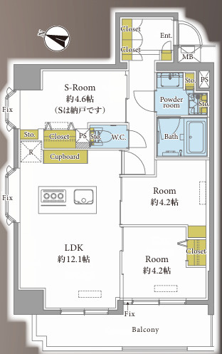 レクセルマンション音羽の間取り