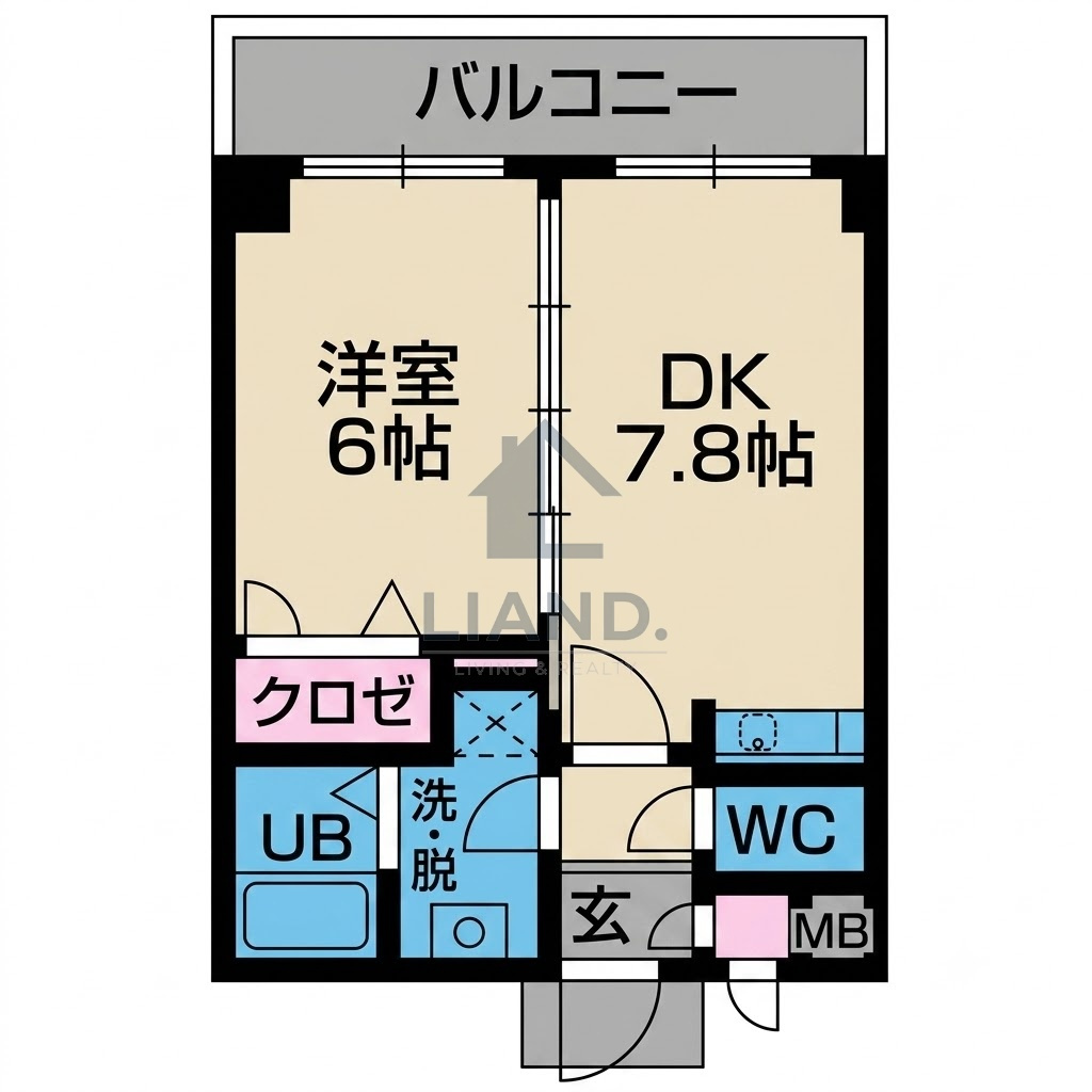 ベイシック大名　舞鶴小学校区の間取り|ベイシック大名