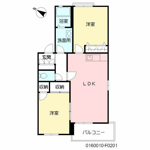 コートヴェール南片江Ⅰ Ｆ棟の間取り|コートヴェール南片江Ⅰ Ｆ棟 F0201号-16