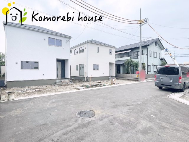 北本市二ツ家第1　新築一戸建て　クレイドルガーデン　08の前面道路含む現地写真|26.9.8