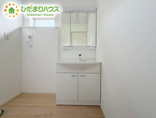 いわき市小名浜岡小名第4　新築戸建　2号棟の独立洗面台|シンプルで使い勝手の良い独立洗面台！