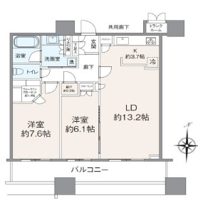 【間取り】 | パークタワーグランスカイ