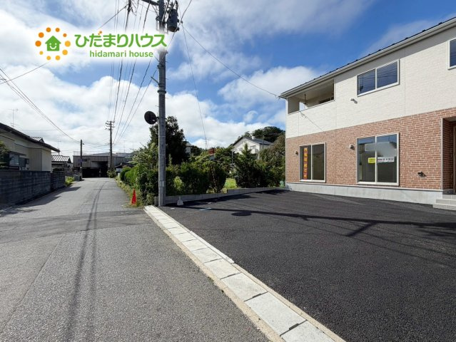 いわき市小名浜岡小名第4　新築戸建　1号棟の前面道路含む現地写真|南側道路なので陽当り良好◎陽だまりポカポカのマイホームです!(^^)!