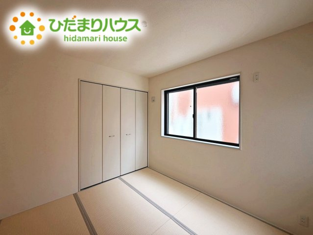 いわき市平下平窪3期　新築戸建　3号棟の和室|和室にも大容量のクローゼット完備！
お布団やお子様のおもちゃなどがスッキリ収納できますね(^^♪