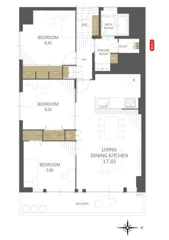 【間取り】北摂マンション 