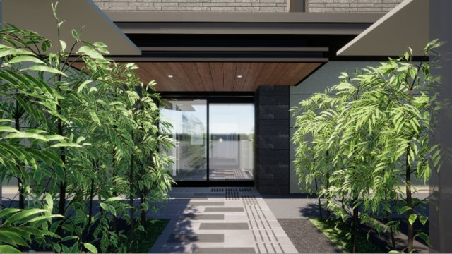 （仮称）学生会館Blancanvas堀川出水のエントランス|エントランス※イメージパース
