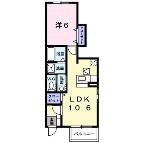 【間取り】 | アルメールＢ