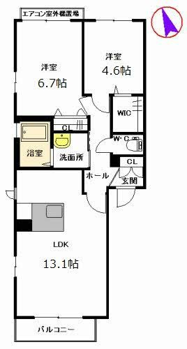 ドエル金山の間取り