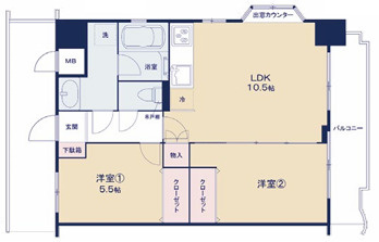 モアシティ浅草の間取り
