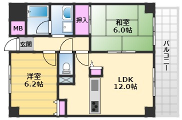 【間取り】 | ロイヤルフラット壱番館