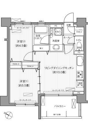 サンウエスト横浜の間取り