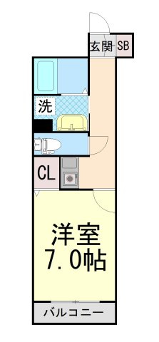 CITY SPIRE神戸元町Ⅱの間取り