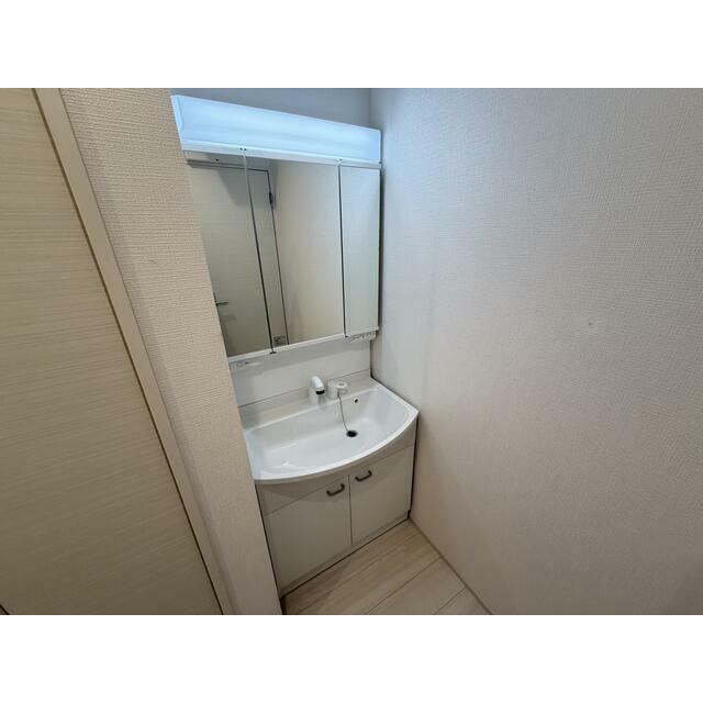 高崎市石原町　築浅平屋住宅の独立洗面台