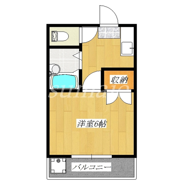 セジュール志茂の間取り|シンプルですが使い勝手の良いお部屋です。