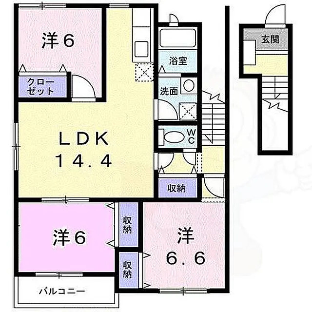 シャン・ド・フルールの間取り