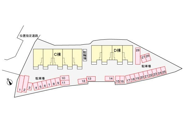 グレイスヴィラCの区画図