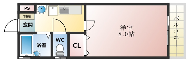 【間取り】 | サンハイツ開