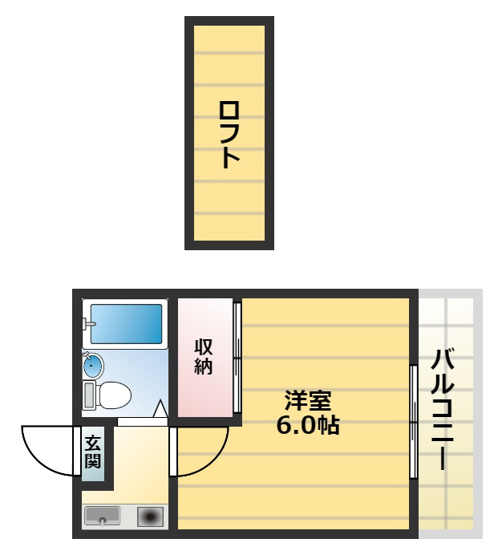 【間取り】 | ロイヤルハイツまつい2
