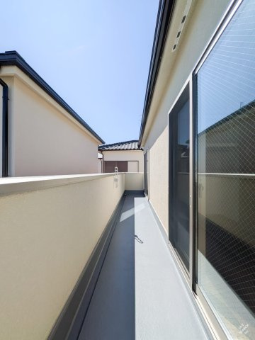 西五百住町　貸家のバルコニー