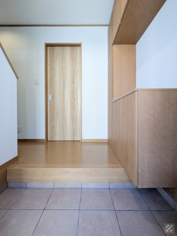 西五百住町　貸家の玄関
