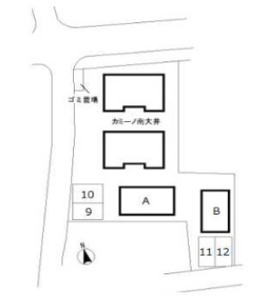コリーナ南大井の区画図