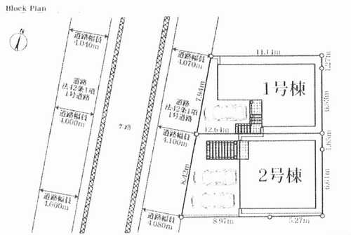 藤沢市石川第39　新築戸建全2棟　2号棟の区画図