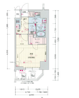 【間取り】 | プレサンス神戸元町ベルシオン