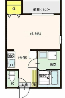 【間取り】 | ＣＦハイツ小岩 | 間取りです。