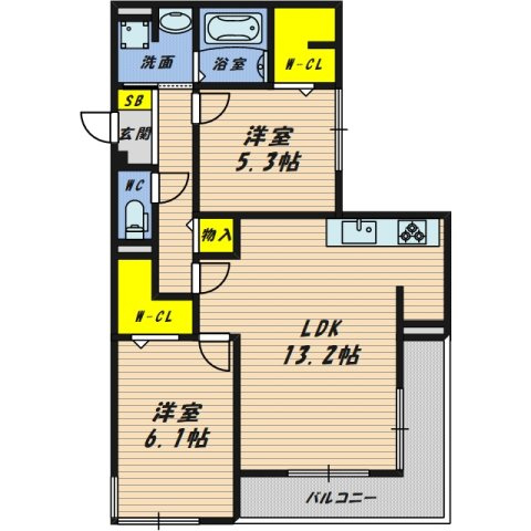 【間取り】 | ウィズパークノーサイド