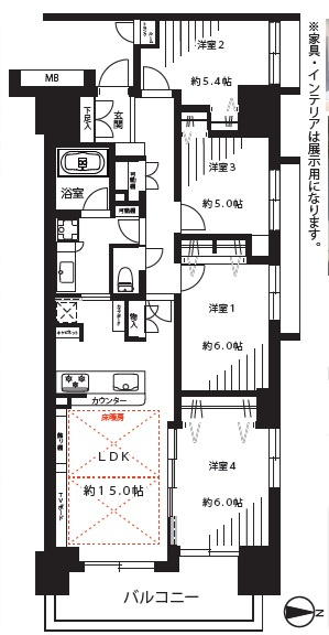 東京ビューマークスの間取り